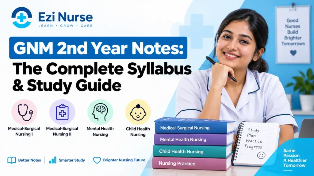 GNM 2nd Year Notes : The Complete Syllabus & Study Guide