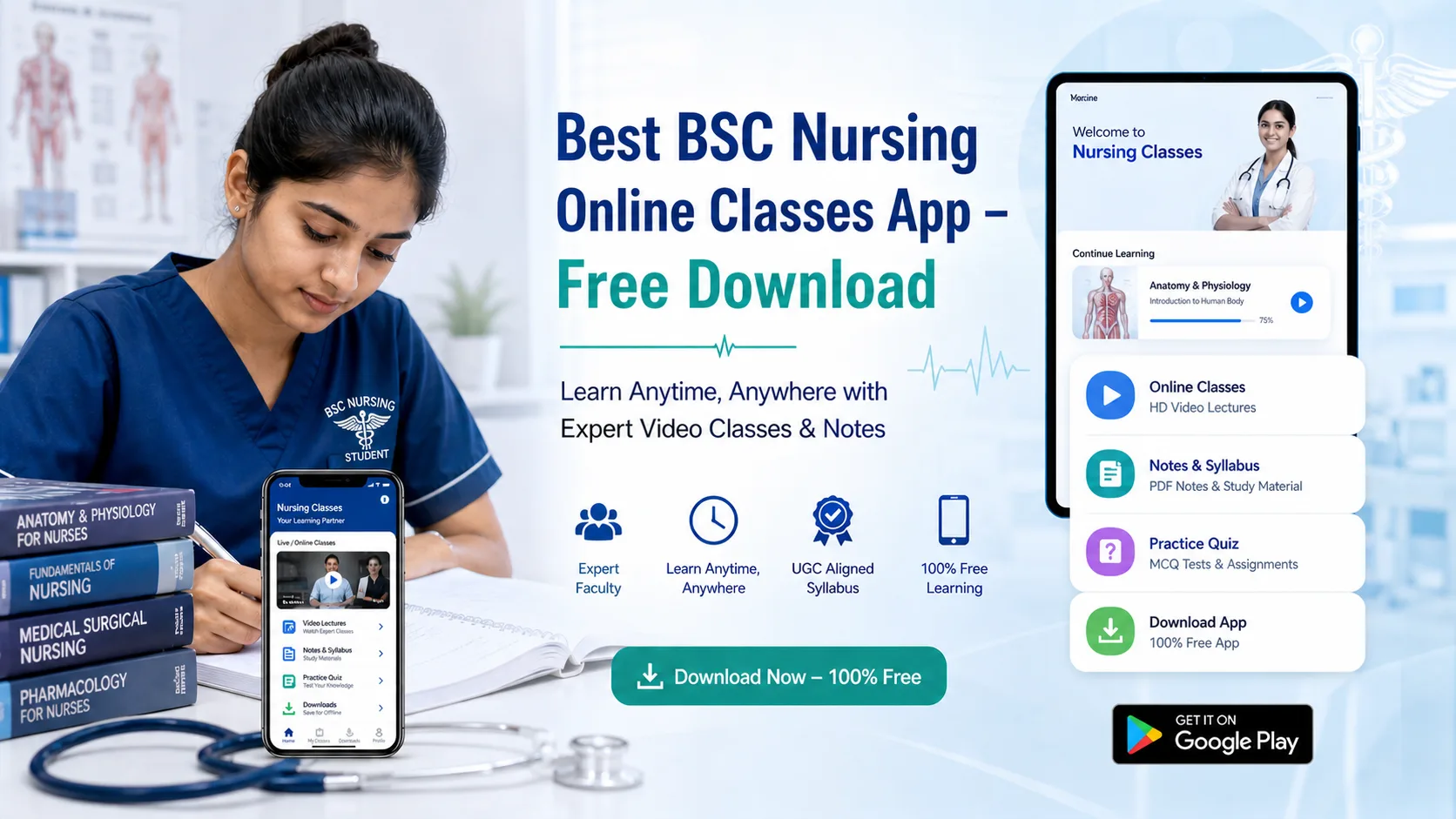 bsc nursing online classes app