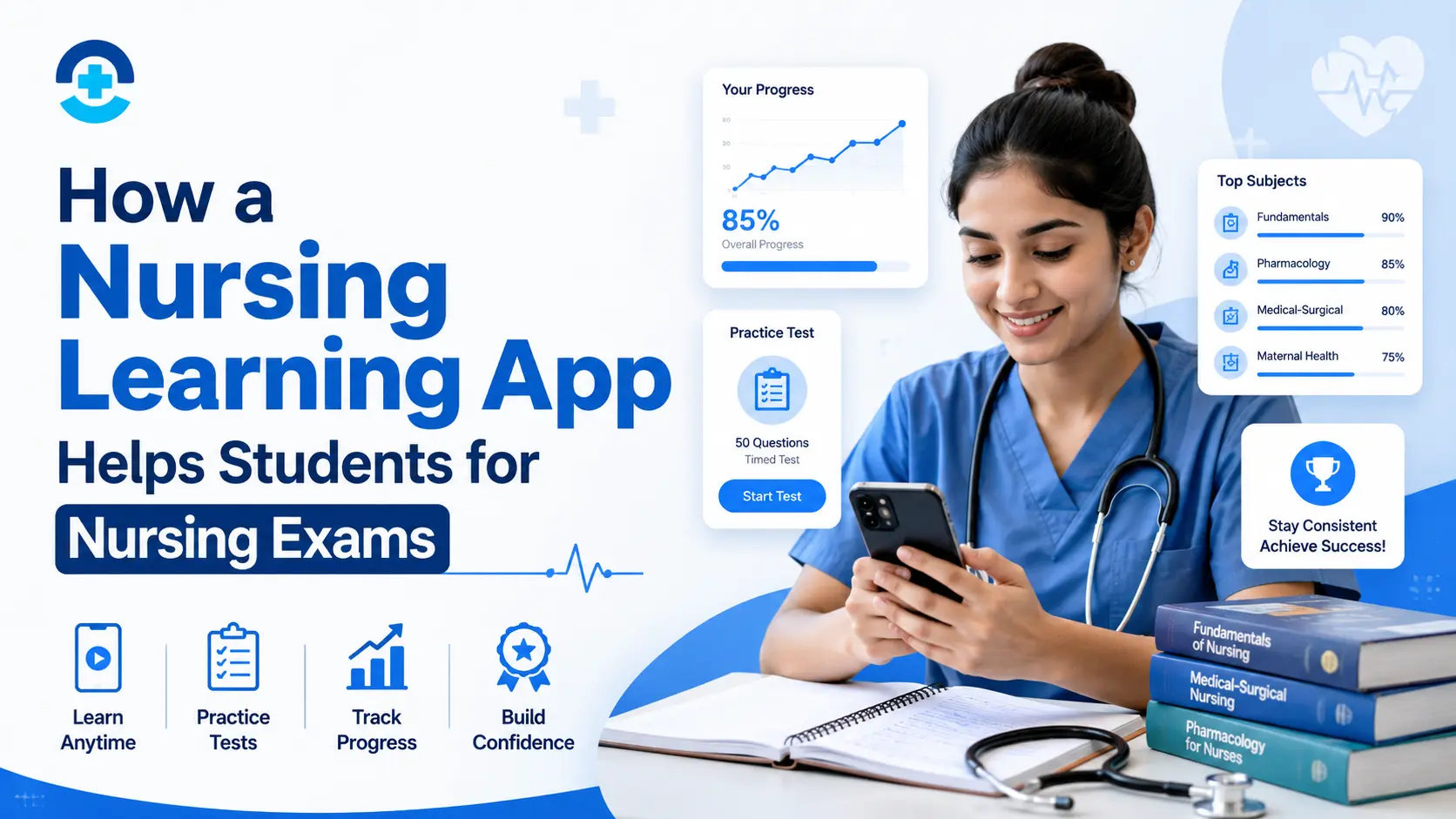 How a Nursing Learning App Helps Students for Nursing Exams