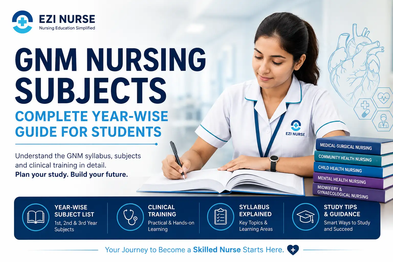 GNM Nursing Subjects 1st 2nd and 3rd year guide
