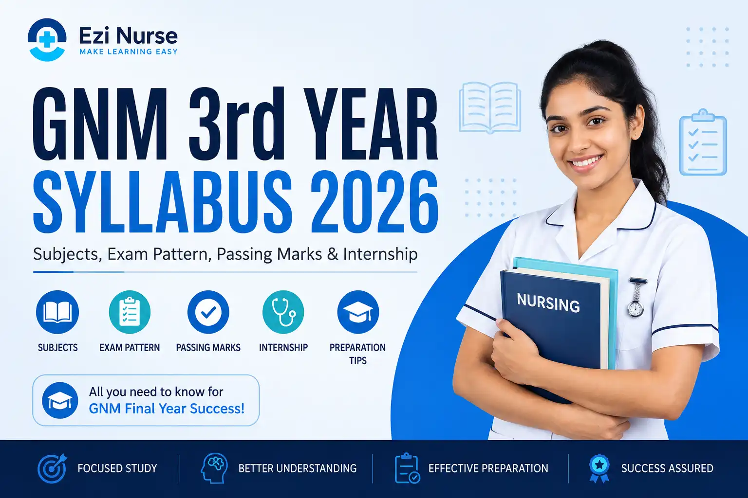 GNM 3rd Year Syllabus 2026: Subjects, Exam Pattern, Passing Marks & Internship